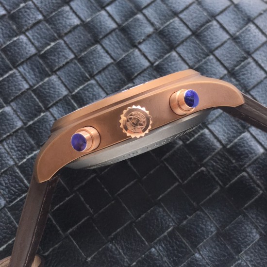 IWC-Big Pilot Chronograph Edition "The Last Flight" 46mm Bronze/LE Brown Dial A7750