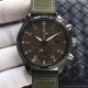 IWC-Big Pilot Chronograph Edition "The Last Flight" 46mm PVD/NY Green Dial A7750