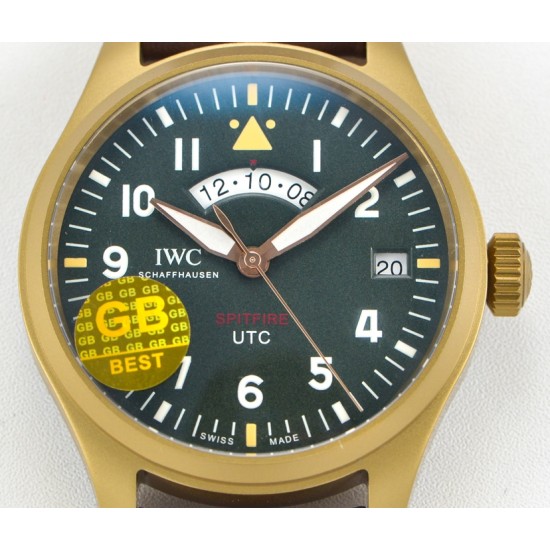 Pilot UTC Spitfire Ed MJ271 41mm BR/LE Grn GBF 1:1 A2836