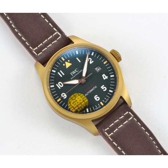 Pilot Spitfire 41mm BR/LE Grn GBF 1:1 A2836