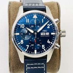 IWC-Pilot Chrono Spitfire IW388101 41mm SS/LE Blue Dial IWSF A7750