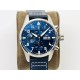 IWC-Pilot Chrono Spitfire IW388101 41mm SS/LE Blue Dial IWSF A7750