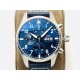 IWC-Pilot Chrono Spitfire IW388101 41mm SS/LE Blue Dial IWSF A7750