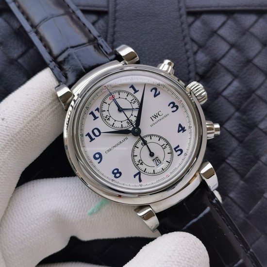 IWC-Da Vinci Chrono Laureus Ed IW393402 SS/LE White Dial ZF Asia 89361