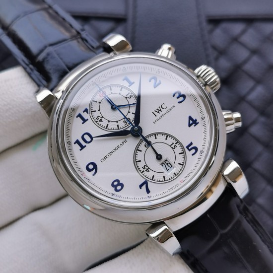 IWC-Da Vinci Chrono Laureus Ed IW393402 SS/LE White Dial ZF Asia 89361