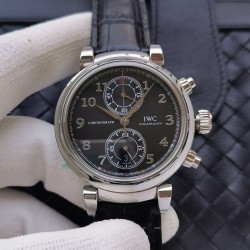 IWC-Da Vinci Chrono Laureus Ed IW393402 SS/LE Black Dial ZF Asia 89361