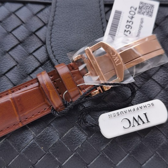 IWC-Da Vinci Chrono Laureus Ed IW393402 RG/LE White Dial ZF Asia 89361