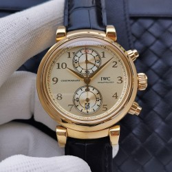 IWC-Da Vinci Chrono Laureus Ed IW393402 YG/LE Gold Dial ZF Asia 89361
