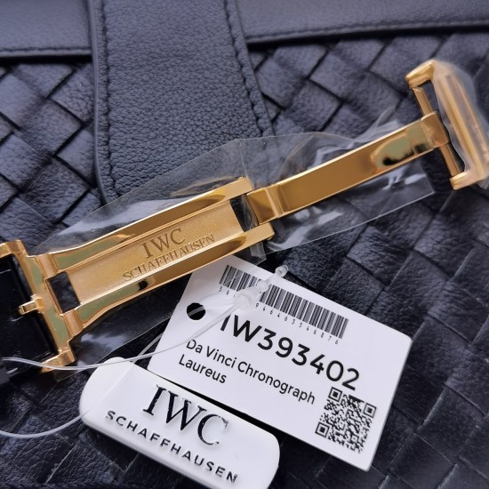 IWC-Da Vinci Chrono Laureus Ed IW393402 YG/LE Gold Dial ZF Asia 89361