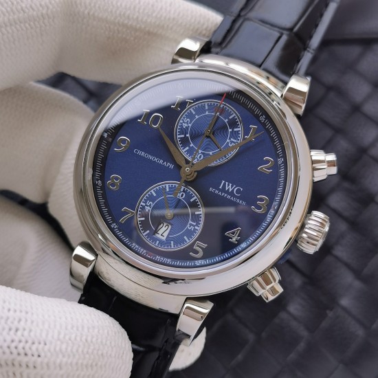 IWC-Da Vinci Chrono Laureus Ed IW393402 SS/LE Blue Dial ZF Asia 89361