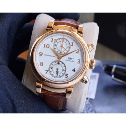 IWC-Da Vinci Chrono Laureus Ed IW393402 RG/LE White Dial ZF Asia 89361