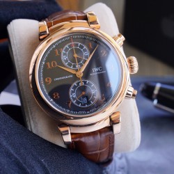 IWC-Da Vinci Chrono Laureus Ed IW393402 RG/LE Black Dial ZF Asia 89361