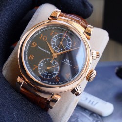 IWC-Da Vinci Chrono Laureus Ed IW393402 RG/LE Black Dial ZF Asia 89361