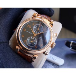 IWC-Da Vinci Chrono Laureus Ed IW393402 RG/LE Black Dial ZF Asia 89361