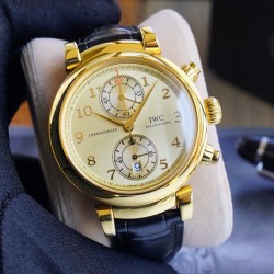 IWC-Da Vinci Chrono Laureus Ed IW393402 YG/LE Gold Dial ZF Asia 89361