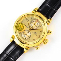 IWC-Da Vinci Chrono Laureus Ed IW393402 YG/LE Gold Dial GBF Asia 89361