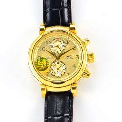 IWC-Da Vinci Chrono Laureus Ed IW393402 YG/LE Gold Dial GBF Asia 89361
