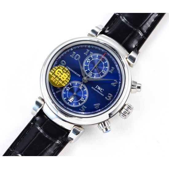 IWC-Da Vinci Chrono Laureus Ed IW393402 SS/LE Blue Dial GBF Asia 89361