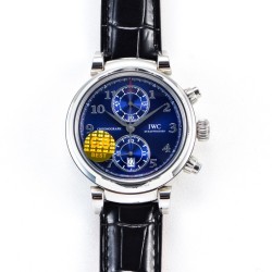 IWC-Da Vinci Chrono Laureus Ed IW393402 SS/LE Blue Dial GBF Asia 89361