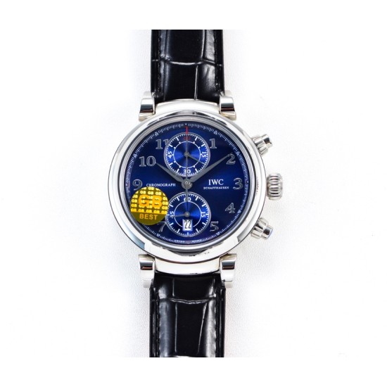 IWC-Da Vinci Chrono Laureus Ed IW393402 SS/LE Blue Dial GBF Asia 89361