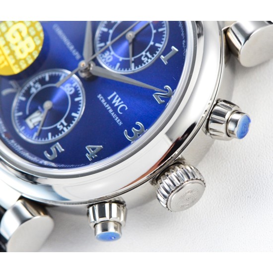 IWC-Da Vinci Chrono Laureus Ed IW393402 SS/LE Blue Dial GBF Asia 89361