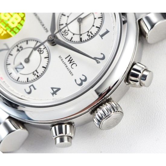 IWC-Da Vinci Chrono Laureus Ed IW393402 SS/LE White Dial GBF Asia 89361