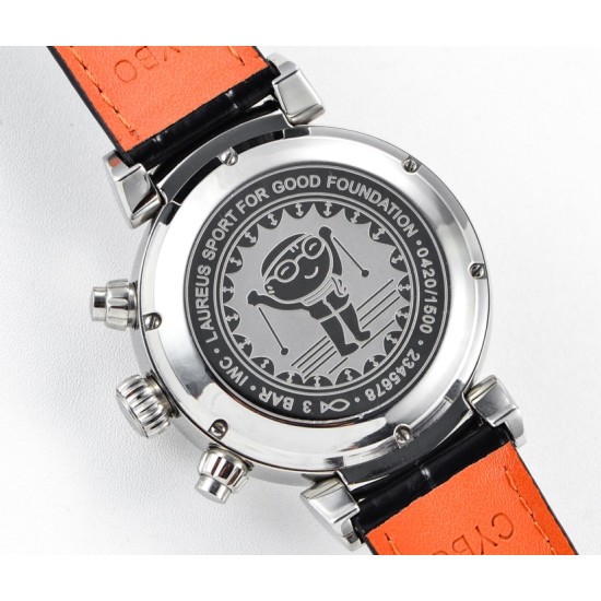 IWC-Da Vinci Chrono Laureus Ed IW393402 SS/LE White Dial GBF Asia 89361