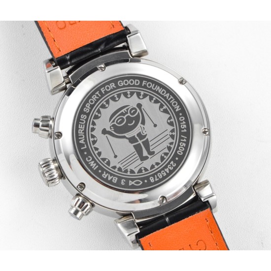IWC-Da Vinci Chrono Laureus Ed IW393402 SS/LE White Dial GBF Asia 89361