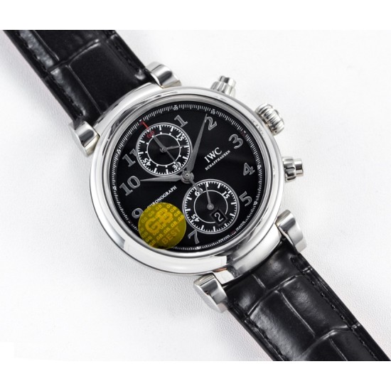 IWC-Da Vinci Chrono Laureus Ed IW393402 SS/LE Black Dial GBF Asia 89361