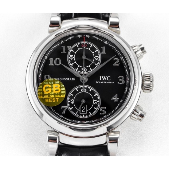IWC-Da Vinci Chrono Laureus Ed IW393402 SS/LE Black Dial GBF Asia 89361