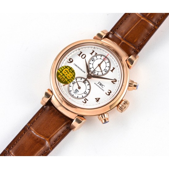IWC-Da Vinci Chrono Laureus Ed IW393402 RG/LE White Dial GBF Asia 89361