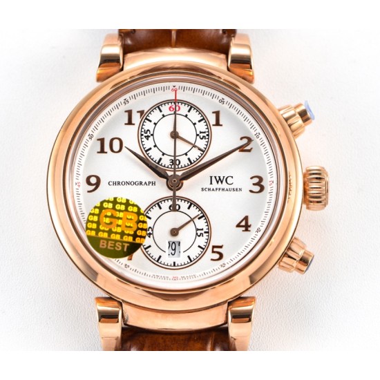 IWC-Da Vinci Chrono Laureus Ed IW393402 RG/LE White Dial GBF Asia 89361