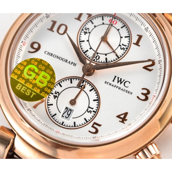 IWC-Da Vinci Chrono Laureus Ed IW393402 RG/LE White Dial GBF Asia 89361