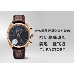 IWC-Da Vinci Chrono Laureus Ed IW393402 RG/LE Black Dial YLF Asia 89361