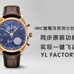 IWC-Da Vinci Chrono Laureus Ed IW393402 RG/LE Blue Dial YLF Asia 89361