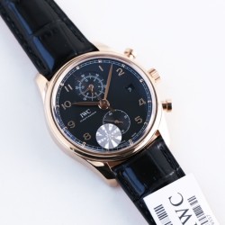 IWC-Da Vinci Chrono Laureus Ed IW393402 RG/LE Black Dial YLF Asia 89361