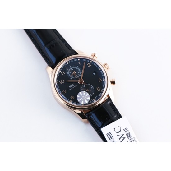 IWC-Da Vinci Chrono Laureus Ed IW393402 RG/LE Black Dial YLF Asia 89361