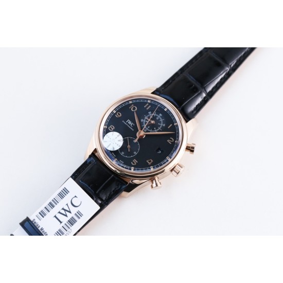 IWC-Da Vinci Chrono Laureus Ed IW393402 RG/LE Black Dial YLF Asia 89361