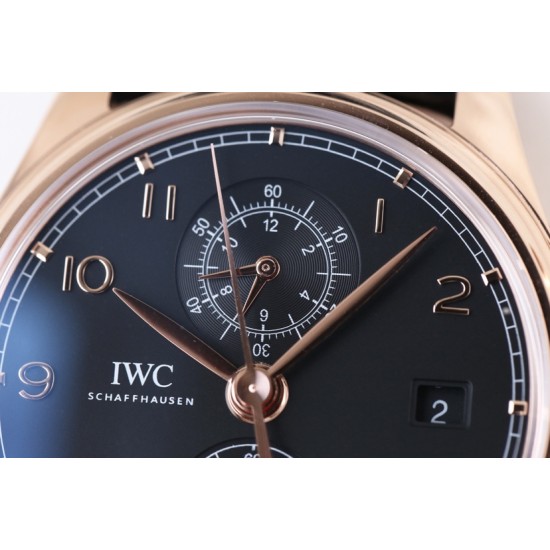 IWC-Da Vinci Chrono Laureus Ed IW393402 RG/LE Black Dial YLF Asia 89361