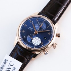IWC-Da Vinci Chrono Laureus Ed IW393402 RG/LE Blue Dial YLF Asia 89361