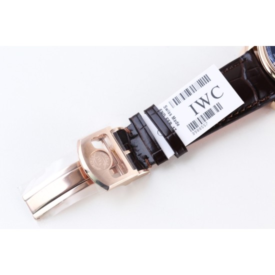 IWC-Da Vinci Chrono Laureus Ed IW393402 RG/LE Blue Dial YLF Asia 89361