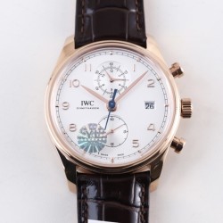 IWC-Da Vinci Chrono Laureus Ed IW393402 RG/LE White Dial YLF Asia 89361