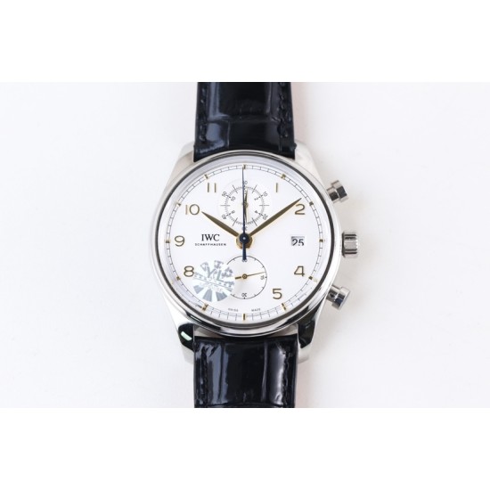 IWC-Da Vinci Chrono Laureus Ed IW393402 SS/LE White Dial YLF Asia 89361