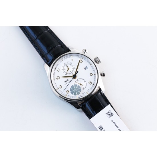 IWC-Da Vinci Chrono Laureus Ed IW393402 SS/LE White Dial YLF Asia 89361