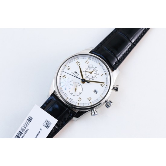 IWC-Da Vinci Chrono Laureus Ed IW393402 SS/LE White Dial YLF Asia 89361