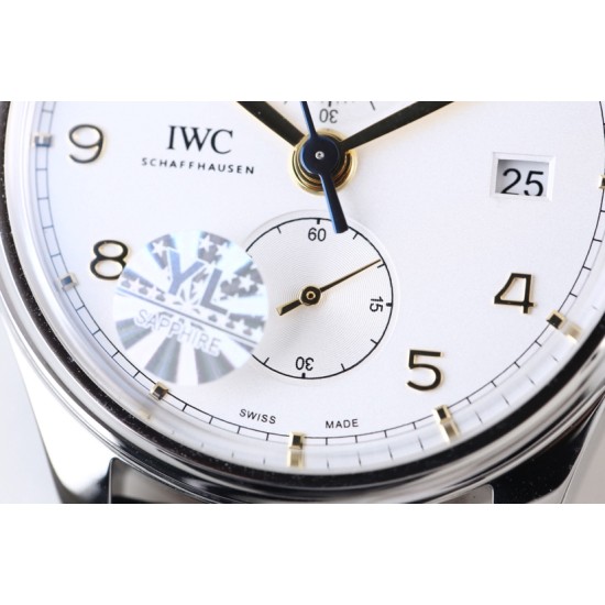 IWC-Da Vinci Chrono Laureus Ed IW393402 SS/LE White Dial YLF Asia 89361