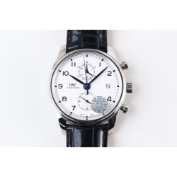 IWC-Da Vinci Chrono Laureus Ed IW393402 SS/LE White Dial YLF Asia 89361