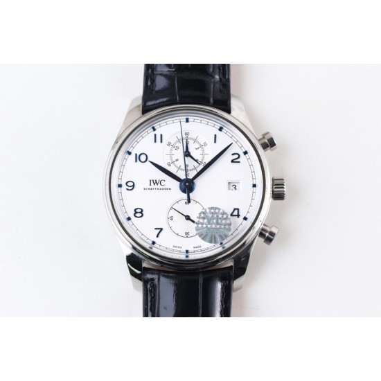 IWC-Da Vinci Chrono Laureus Ed IW393402 SS/LE White Dial YLF Asia 89361
