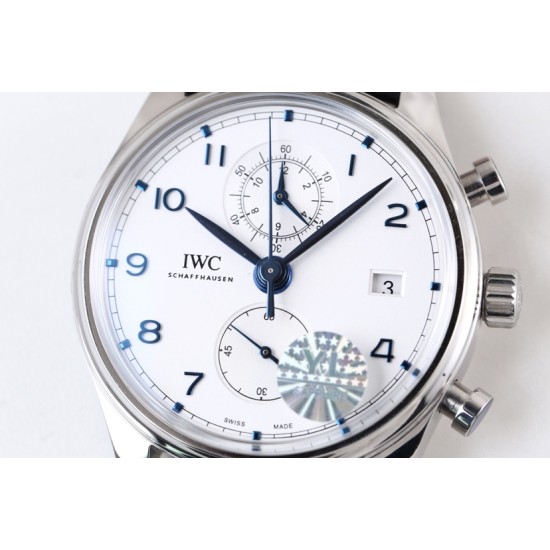 IWC-Da Vinci Chrono Laureus Ed IW393402 SS/LE White Dial YLF Asia 89361
