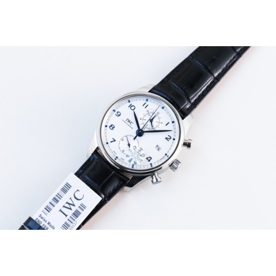 IWC-Da Vinci Chrono Laureus Ed IW393402 SS/LE White Dial YLF Asia 89361